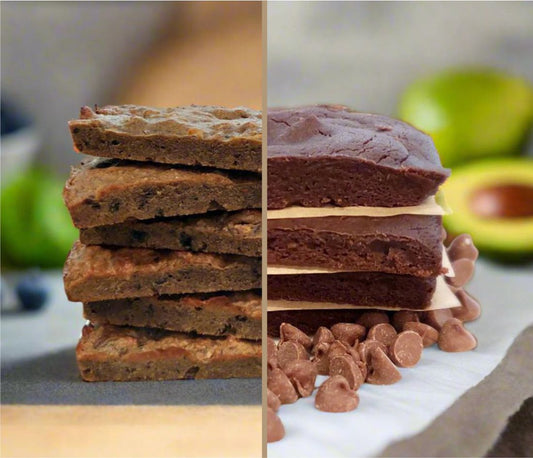 brownie_protein_bar_and_blueberry_protein_bar